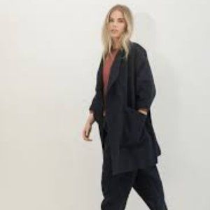 Elizabeth Suzann Navy Cotton Harper Jacket OSP